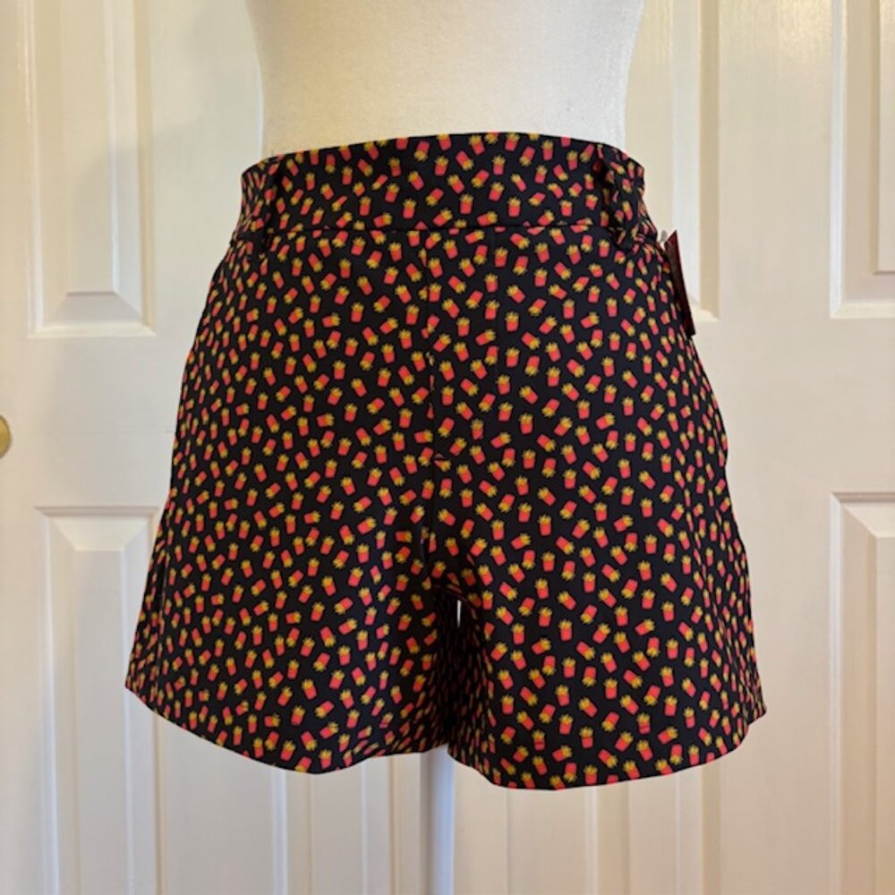 NWT Spanx 4" Sunshine Shorts in Fry Days Print Women's Size XS